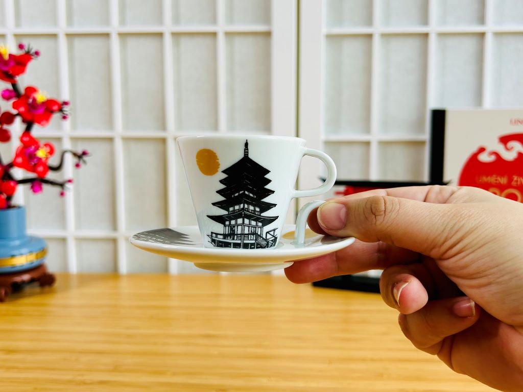 espresso hrneček s podšálkem "Pagoda" 45 ml