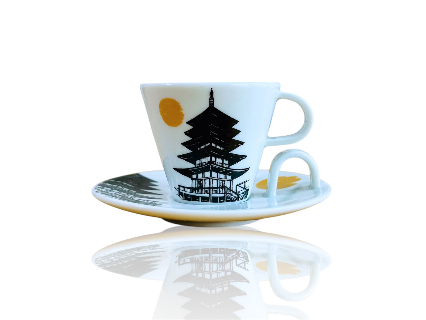 espresso hrneček s podšálkem "Pagoda" 45 ml