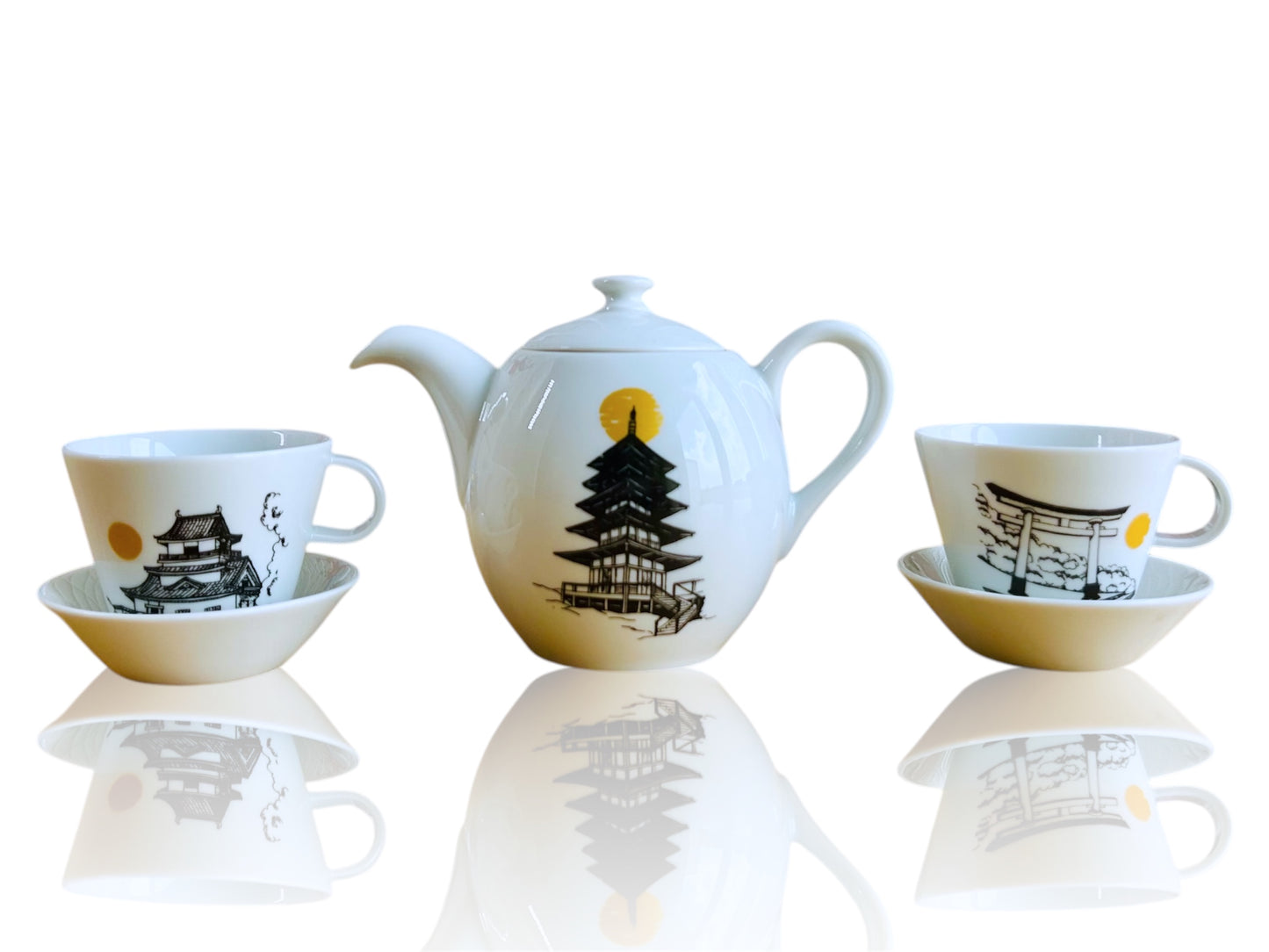 Teeservice „Architektur des alten Japans“