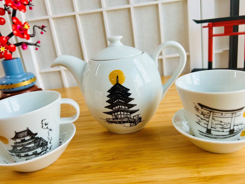 Teeservice „Architektur des alten Japans“