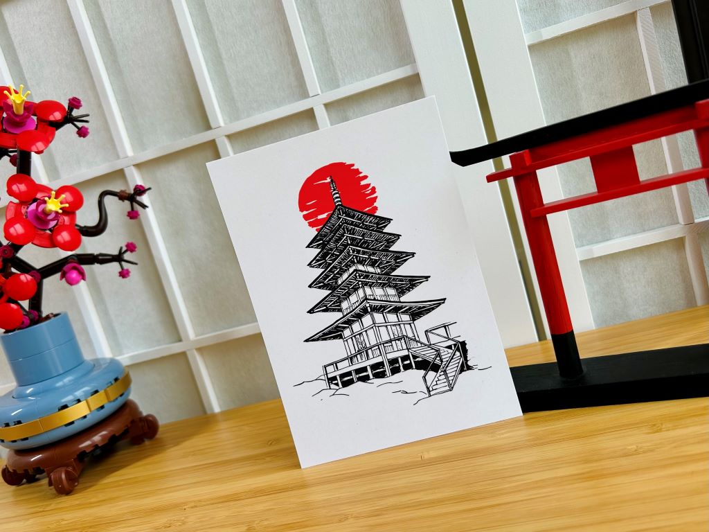Postcard "Pagoda" A6