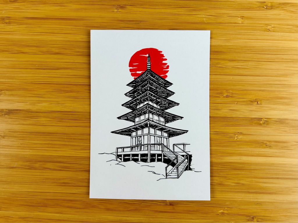 Postcard "Pagoda" A6