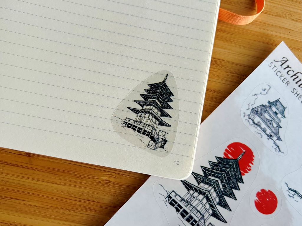 "Japanese Architecture" Stickers