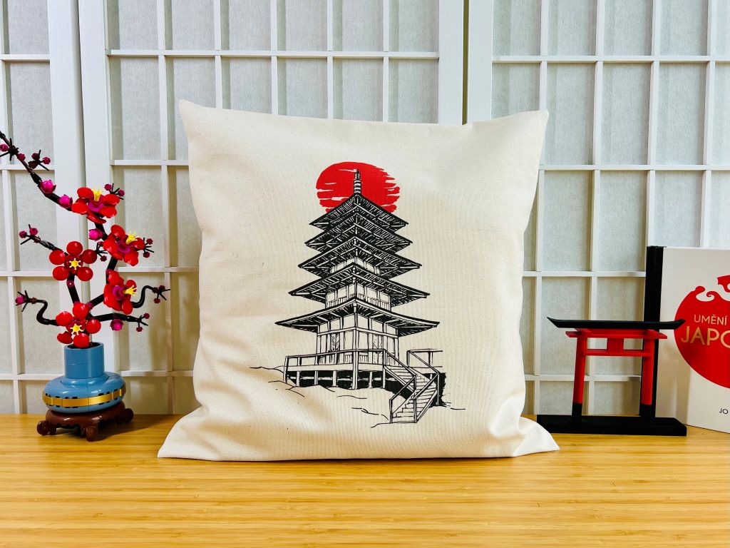 Pillowcase "Pagoda" 40x40 cm