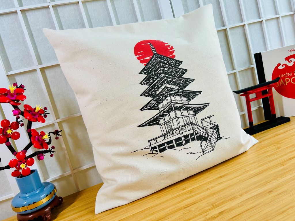 Pillowcase "Pagoda" 40x40 cm