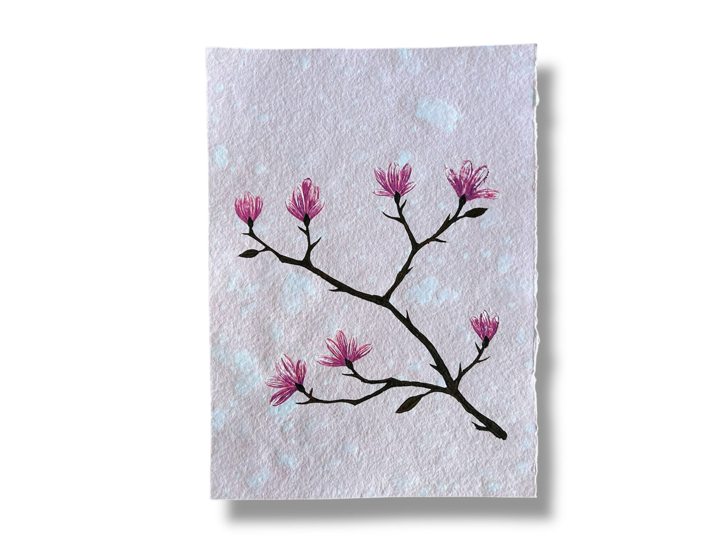 Picture "Scent of a Spring Dream" for framing, original on handmade A5 paper