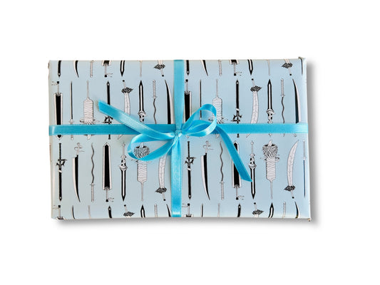 Wrapping paper "Anime swords" 475 x 680 mm