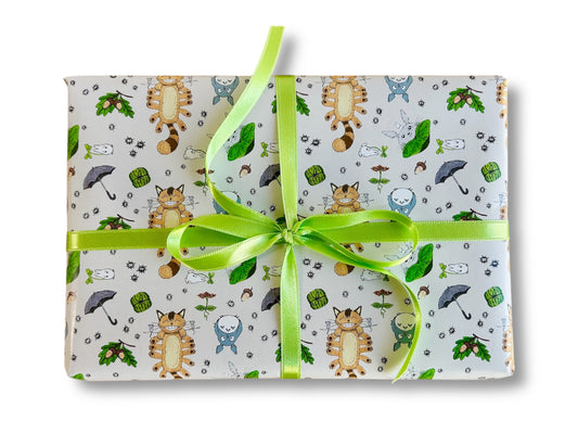 Wrapping Paper "Totoro and Other Forest Spirits" 475 x 680 mm