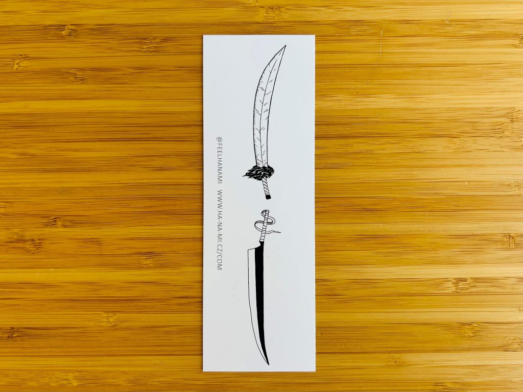 Bookmark "Anime Swords" 15 x 5 cm
