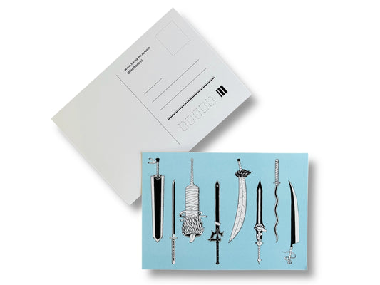 Postkarte "Anime-Schwerter" A6