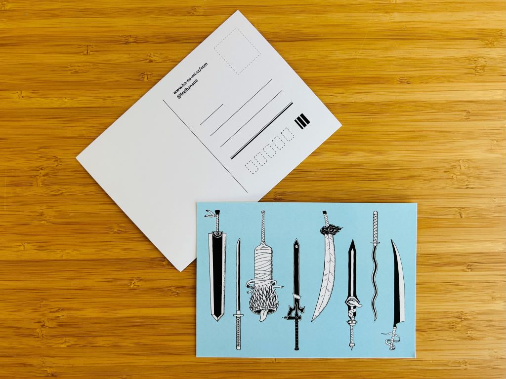 Postcard "Anime Swords" A6
