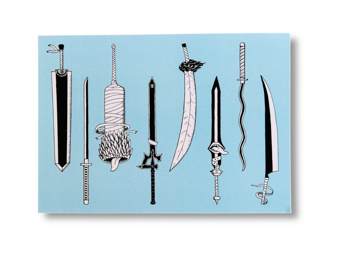 Postcard "Anime Swords" A6