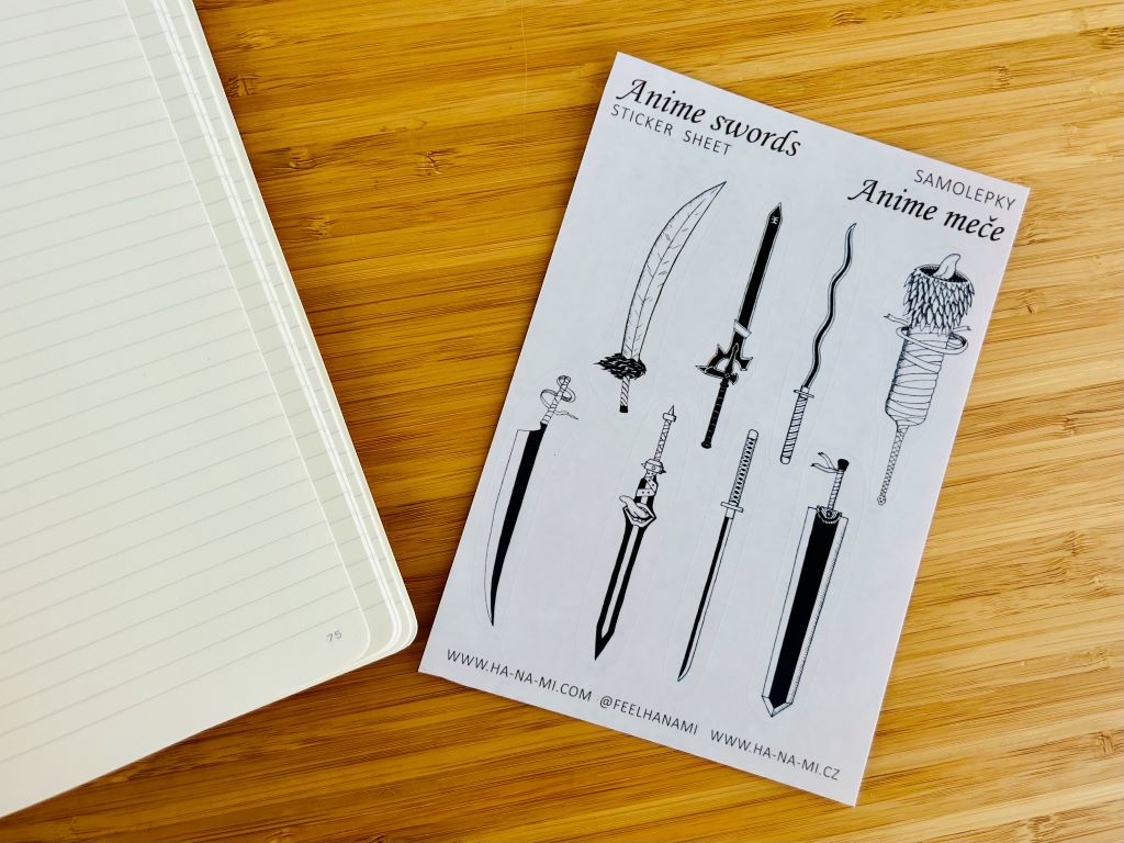Gift package "Anime swords" paper