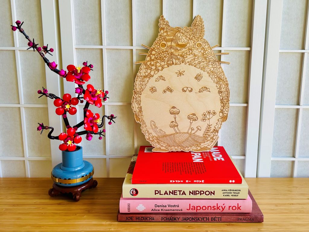 dřevěný obraz jako omalovánka "Totoro"