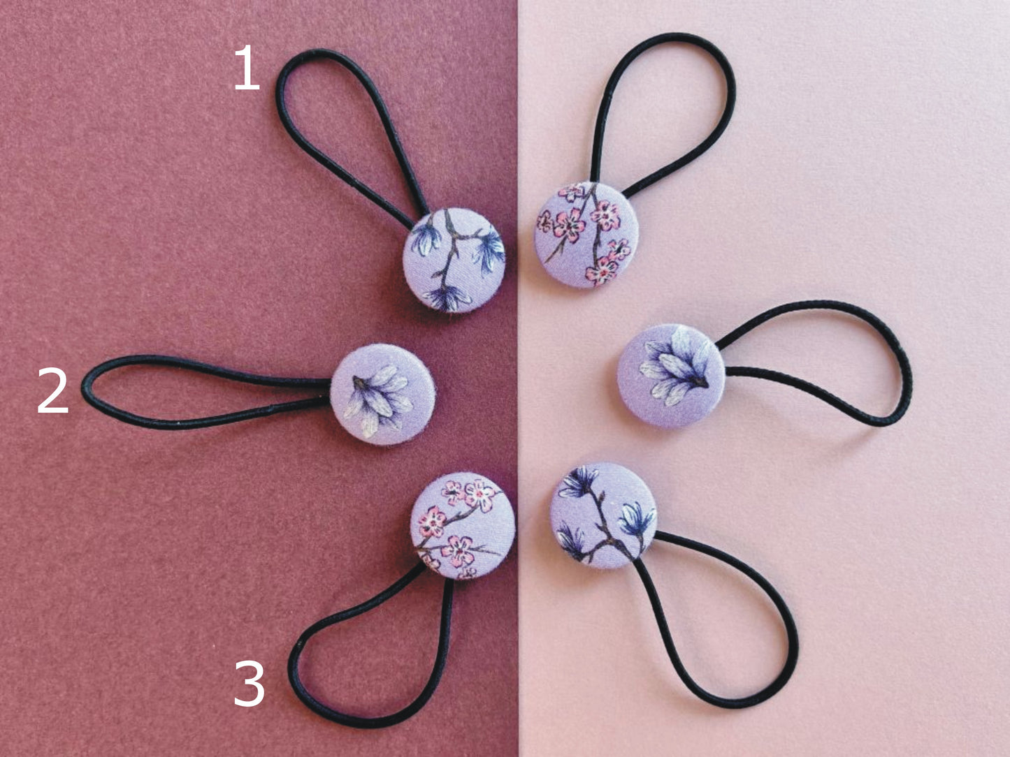 small hair scrunchie "Spring Japan"