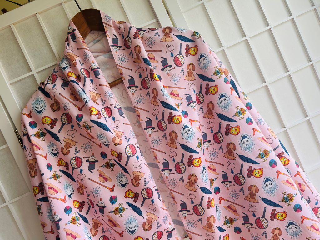 Large Scarf "Love & Magic" 70x200 cm