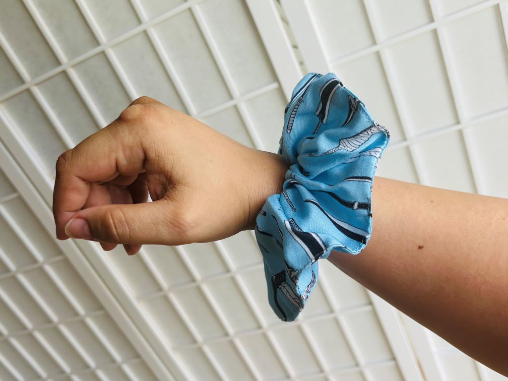 scrunchies "Anime Swords" fabric hair tie
