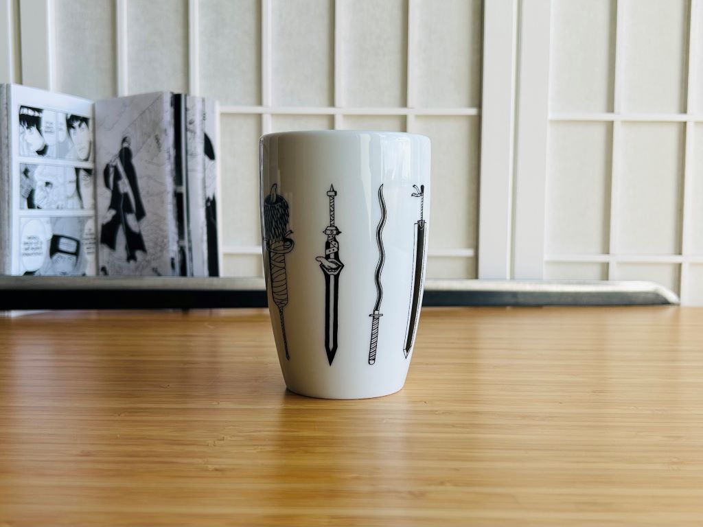 Tall mug "Anime swords" 380 ml