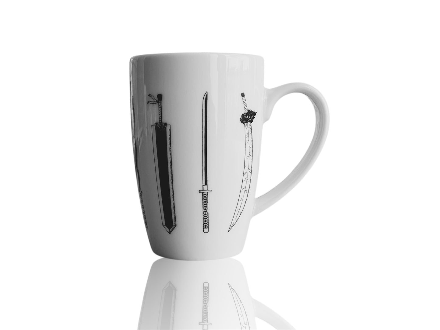 Tall mug "Anime swords" 380 ml