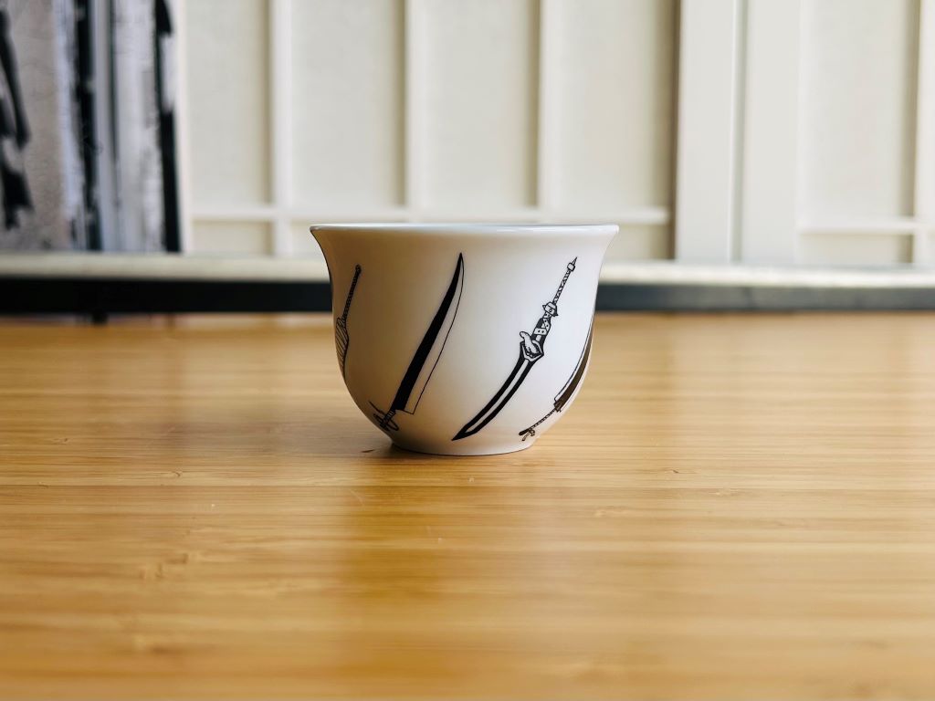 "Anime Swords" sake and tea cup, 50 ml