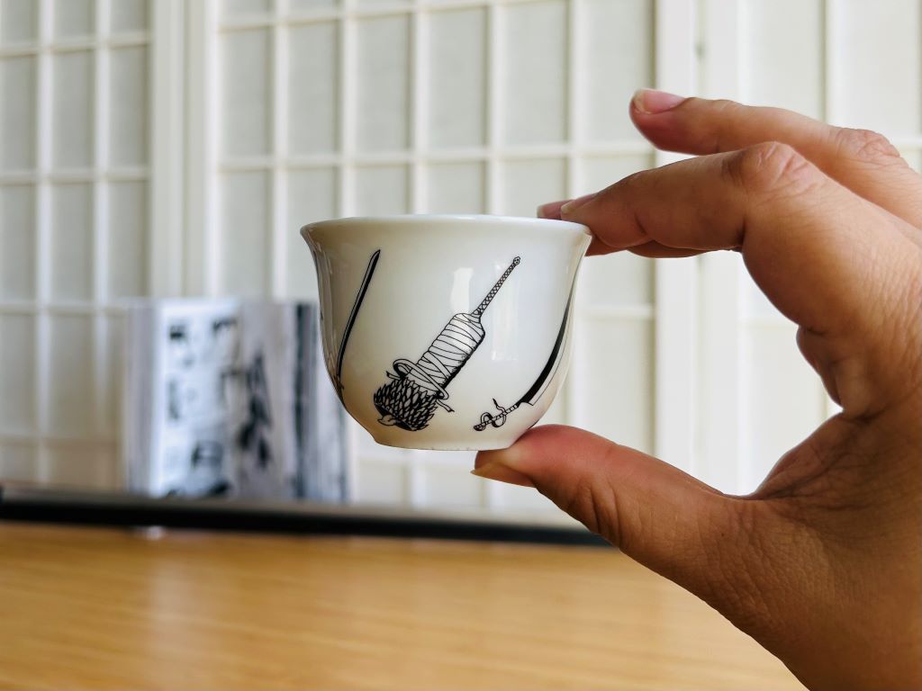 "Anime Swords" sake and tea cup, 50 ml