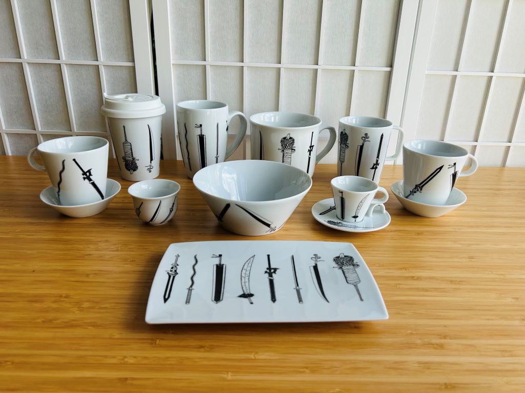 "Anime Swords" sake and tea cup, 50 ml