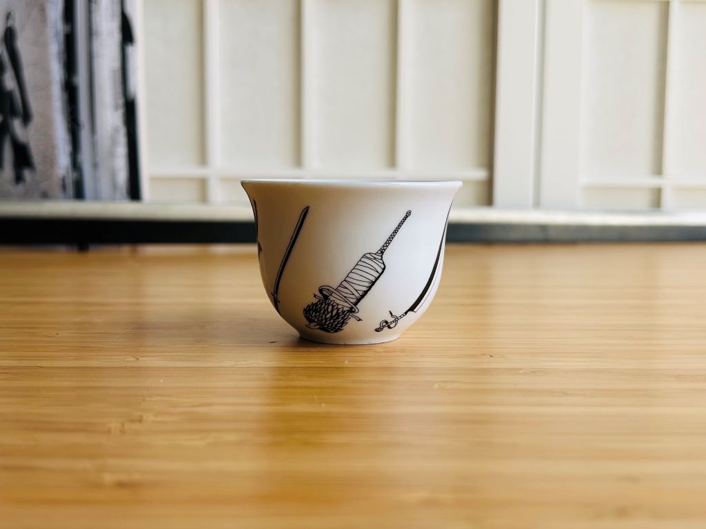 "Anime Swords" sake and tea cup, 50 ml