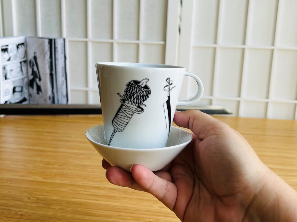 sada 2 hrnků s podšálky "Anime meče" 200 ml