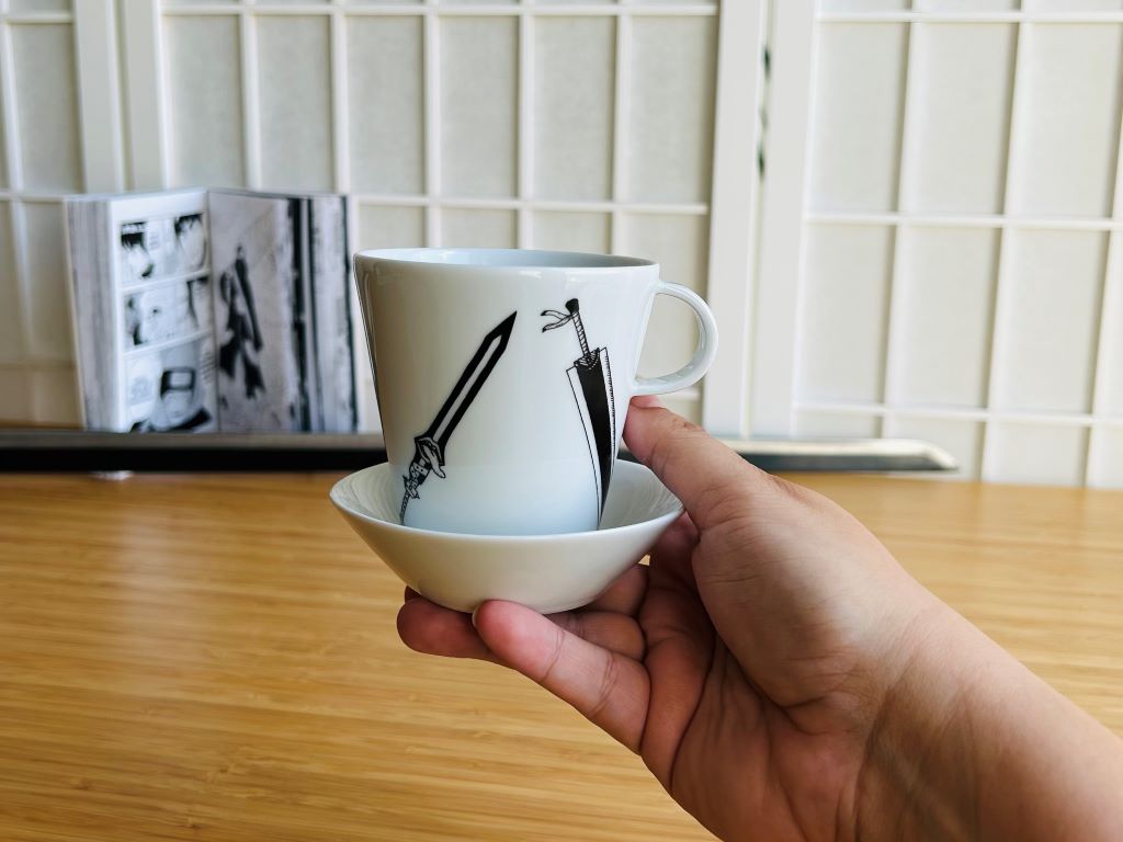 sada 2 hrnků s podšálky "Anime meče" 200 ml