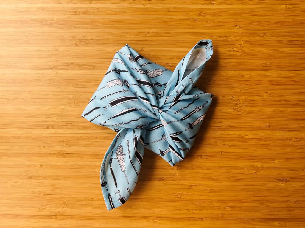 Large Scarf "Anime Swords" 100x100 cm