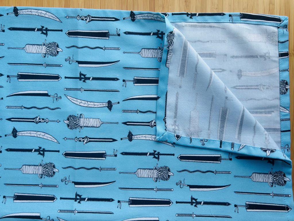 Medium scarf "Anime Swords" 67x67 cm