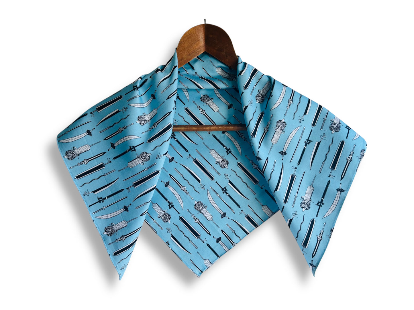 Medium scarf "Anime Swords" 67x67 cm
