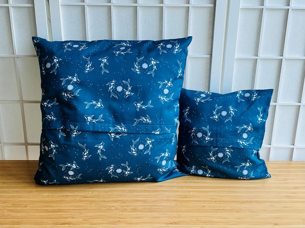 Pillowcase "Lake Gems or Koi Carp with the Moon"