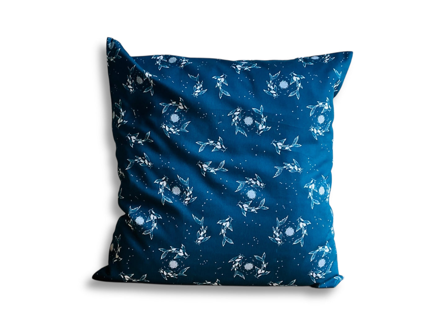 Pillowcase "Lake Gems or Koi Carp with the Moon"
