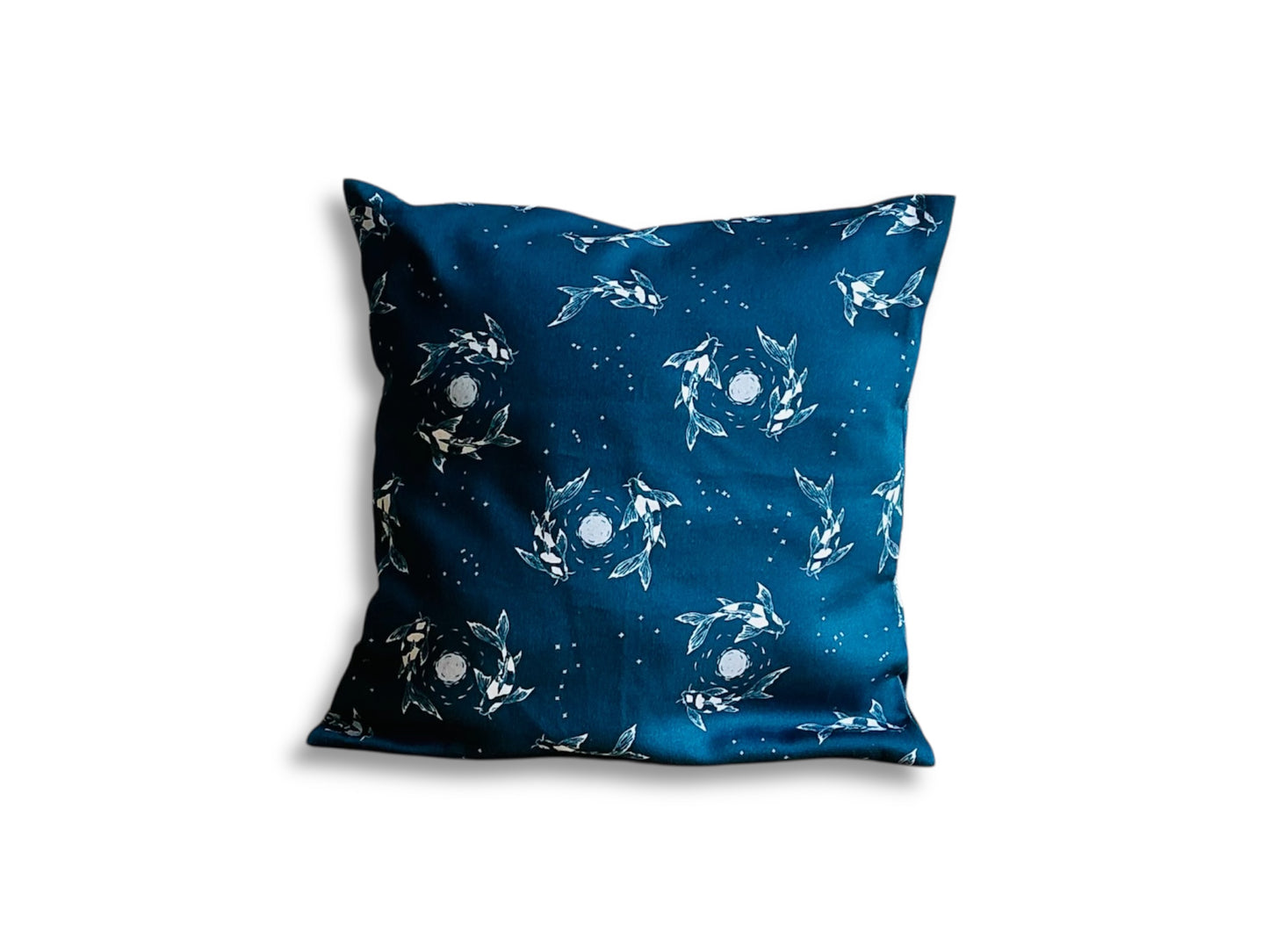 Pillowcase "Lake Gems or Koi Carp with the Moon"