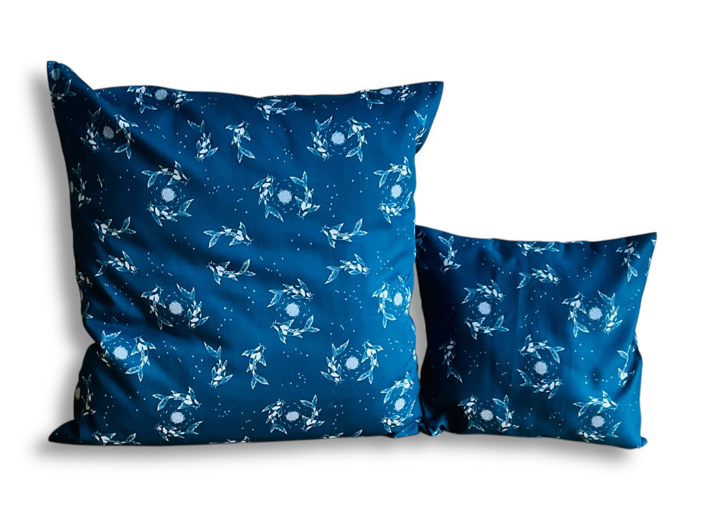Pillowcase "Lake Gems or Koi Carp with the Moon"