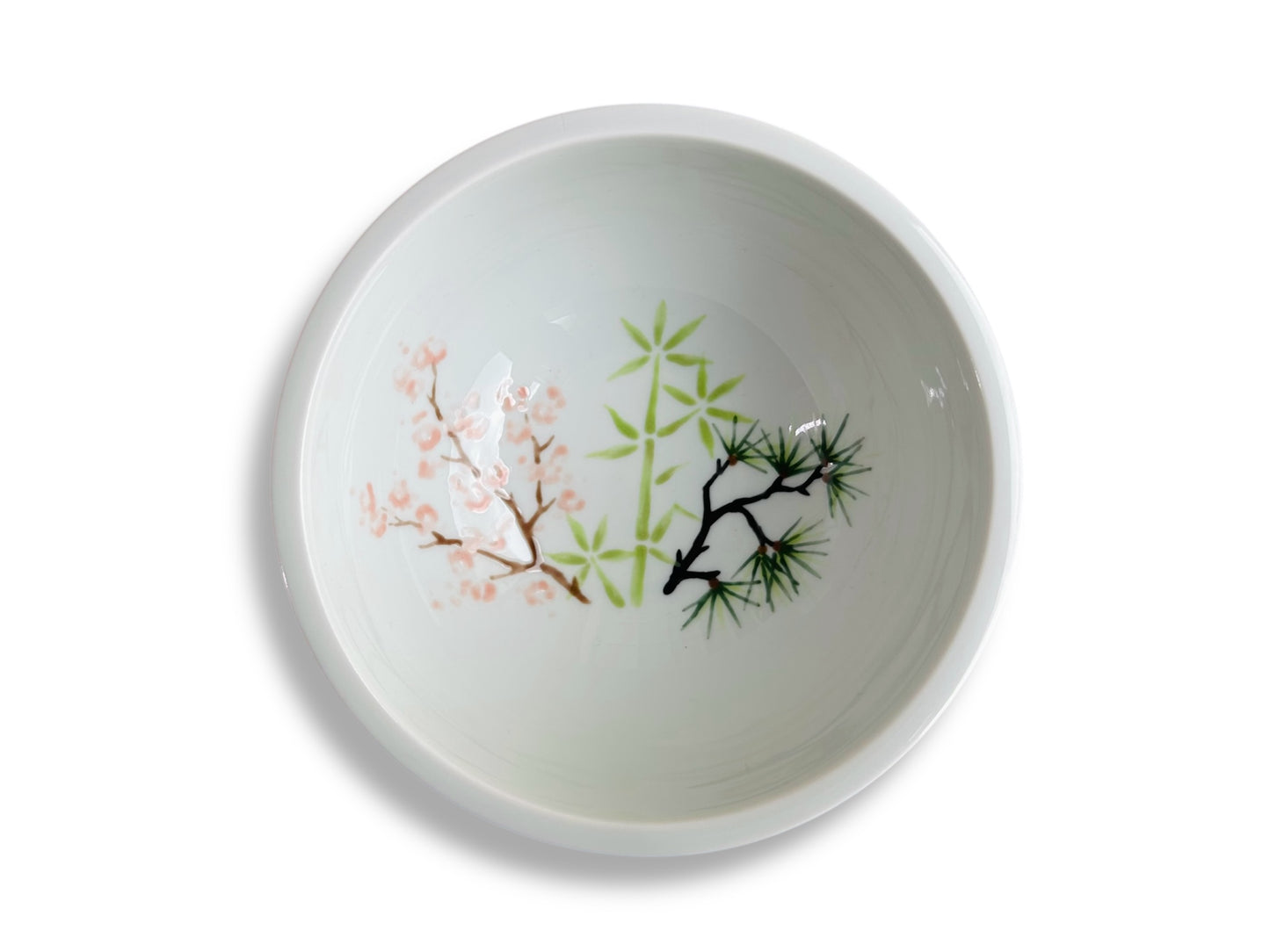 Large bowl "Three Winter Friends" diameter 16 cm