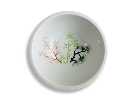 Large bowl "Three Winter Friends" diameter 16 cm