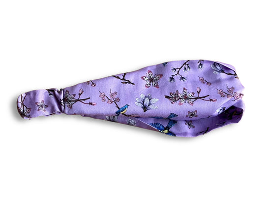 "Spring Japan" fabric headband with elastic band