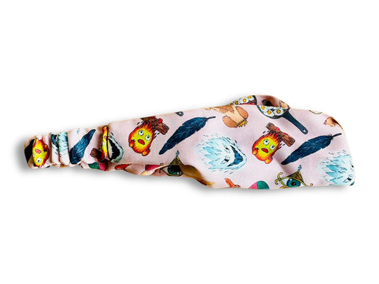 "Love & Magic" fabric headband with elastic
