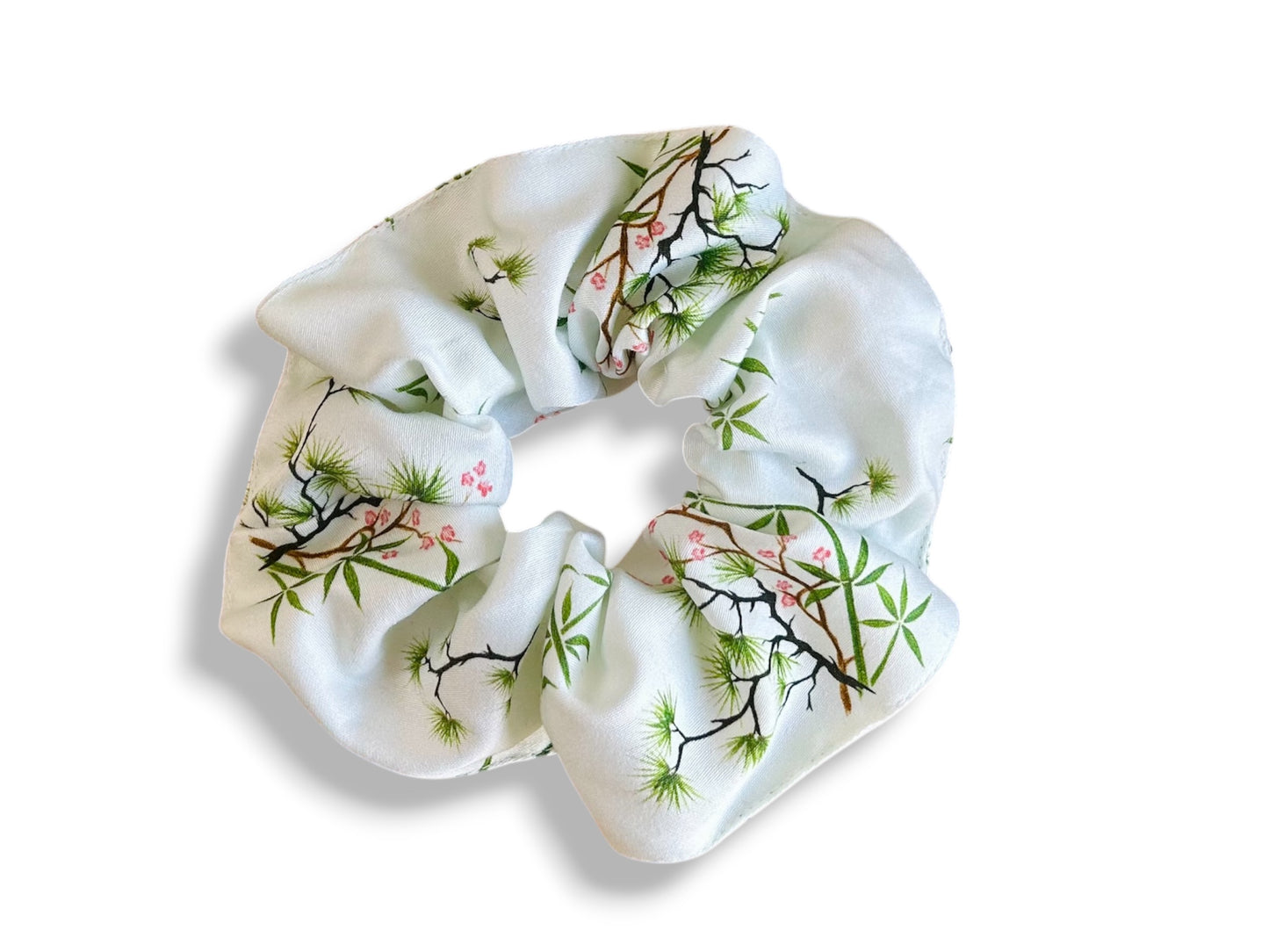 Scrunchie "Three Friends of Winter" fabric hair tie