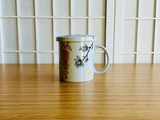 Mug "Spring Japan" with infuser and lid 300 ml