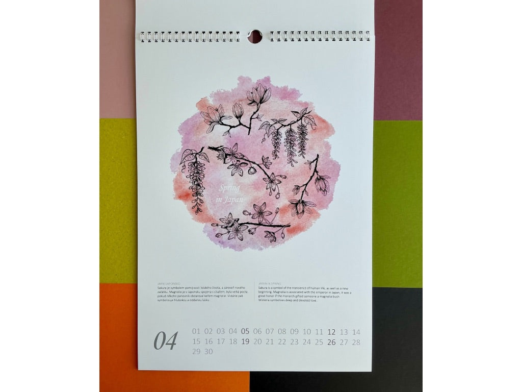 Wall calendar 2026 for Japan lovers, A3 size