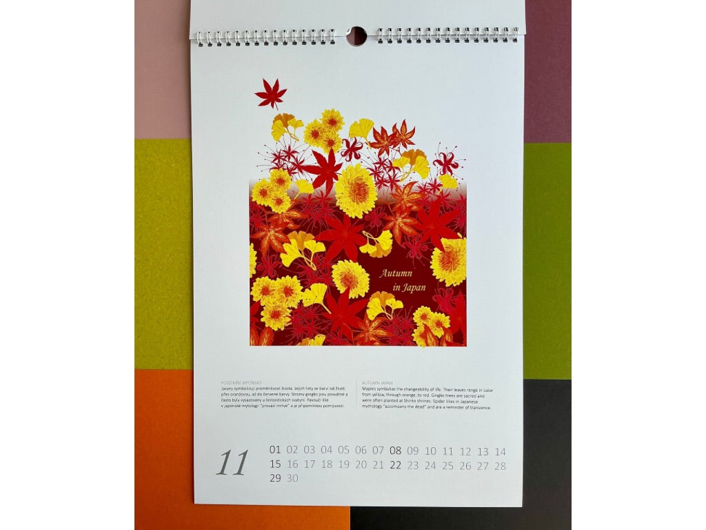 Wall calendar 2026 for Japan lovers, A3 size