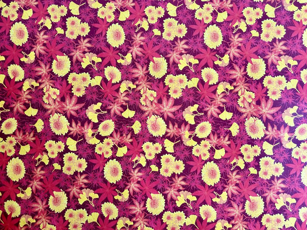 Wrapping paper "Autumn-colored park" 475 x 680 mm