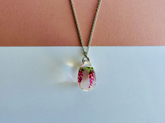 Glass Necklace "Wisteria"