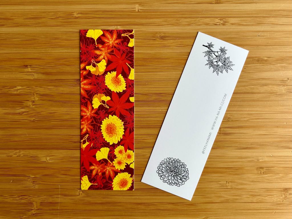Bookmark "Park in Autumn Colours" 15 x 5 cm