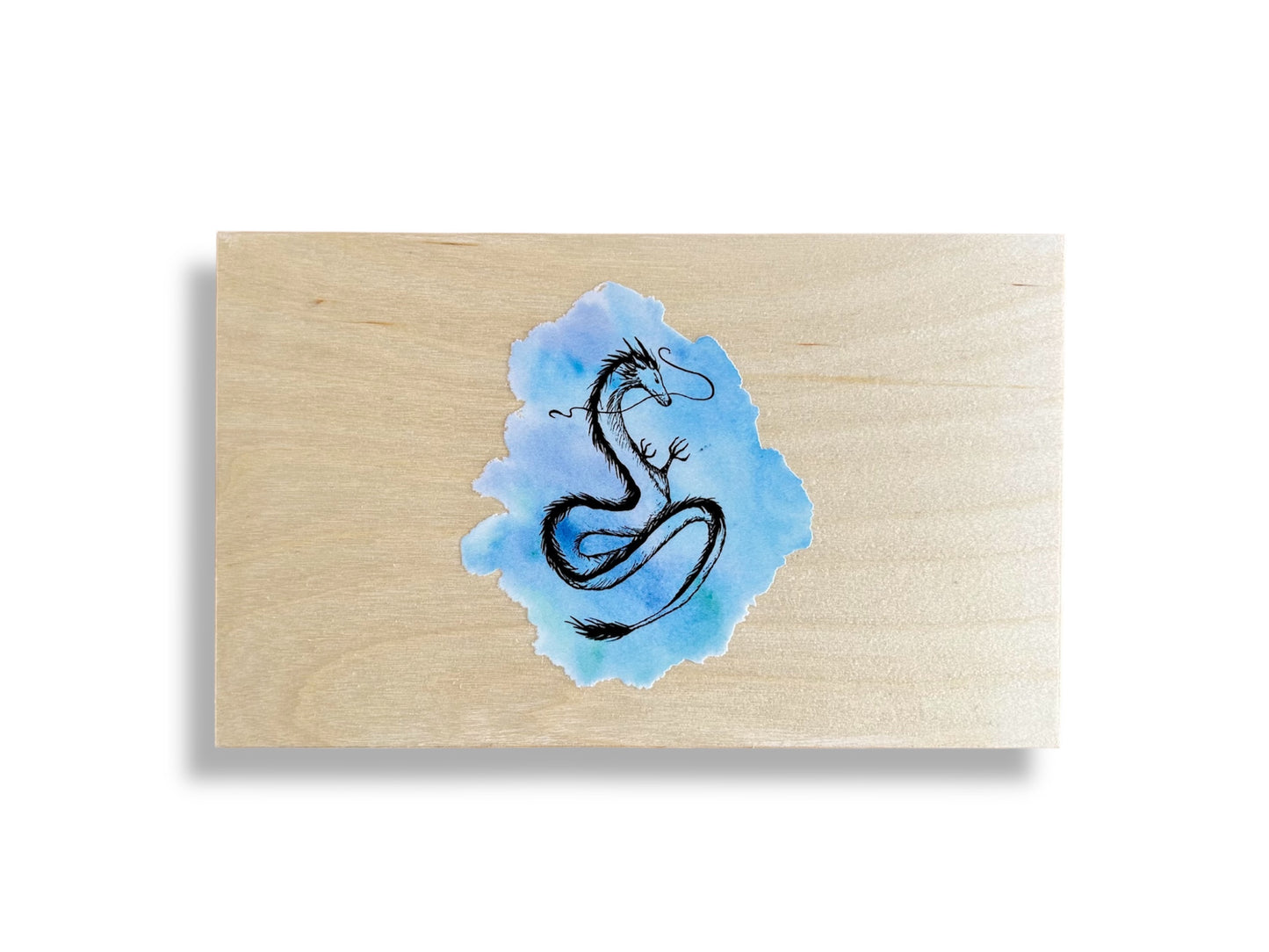 Wooden box "Dragon" for chopsticks and rests