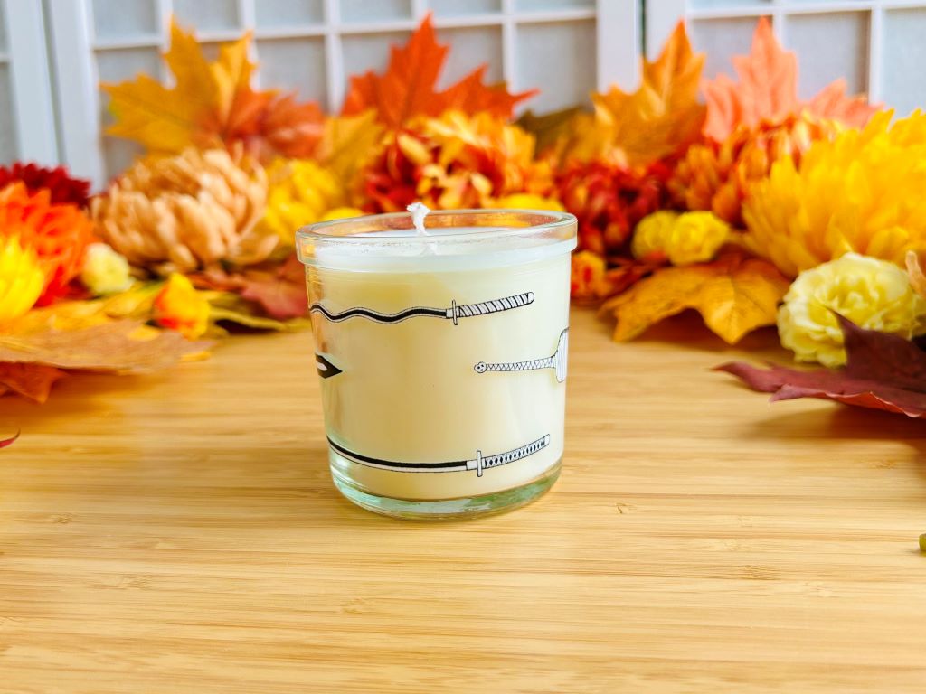 Candle in a glass "Anime Swords"