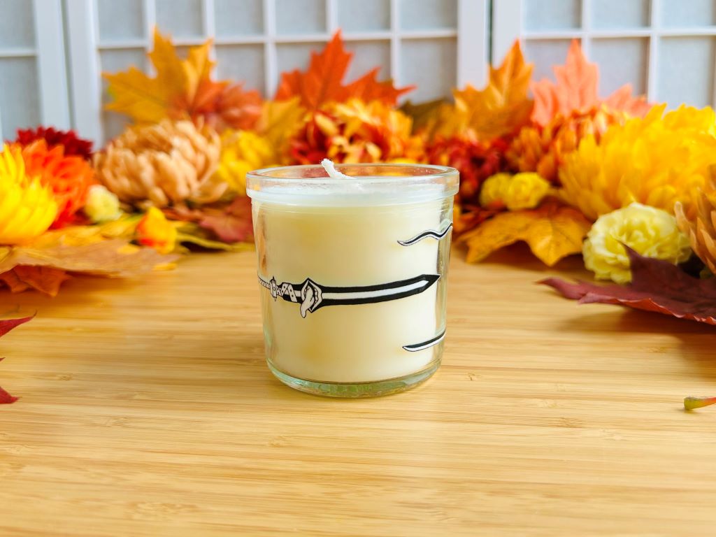Candle in a glass "Anime Swords"